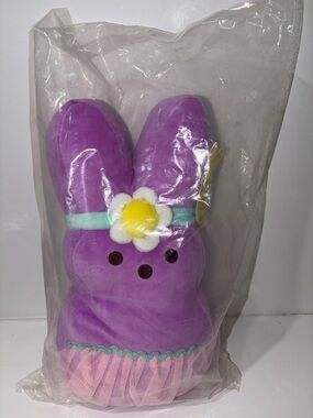 PEEPS® 12-Inch Dress-Up Bunny Plush Toy — Purple Princess